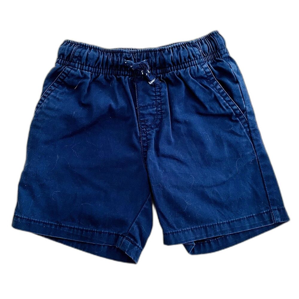Cat & Jack Baby Boys Blue Shorts 4 Pockets Elastic Waist Drawstring Size 18m